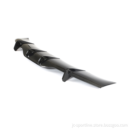JC Sportline Carbon Fiber Rear Diffuser for Tesla Model S Plaid 2021-2023